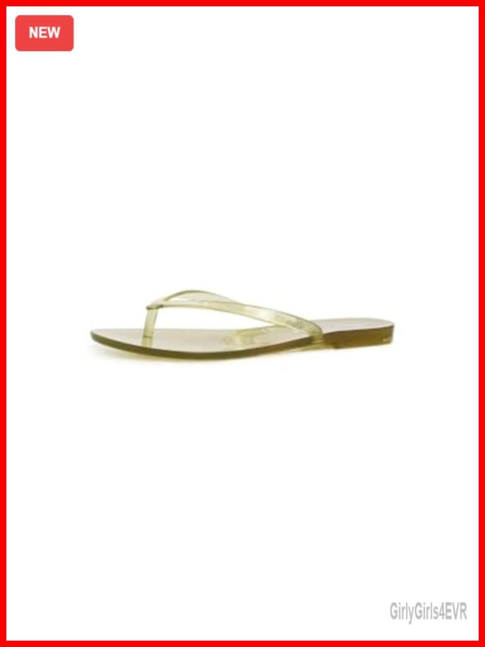 Jelly Flip Flops Transparent Casual Sandals